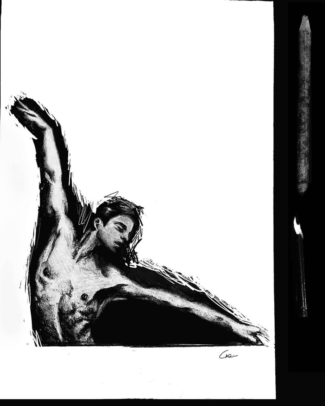 Robert Mapplethorpe, 2020, graphite